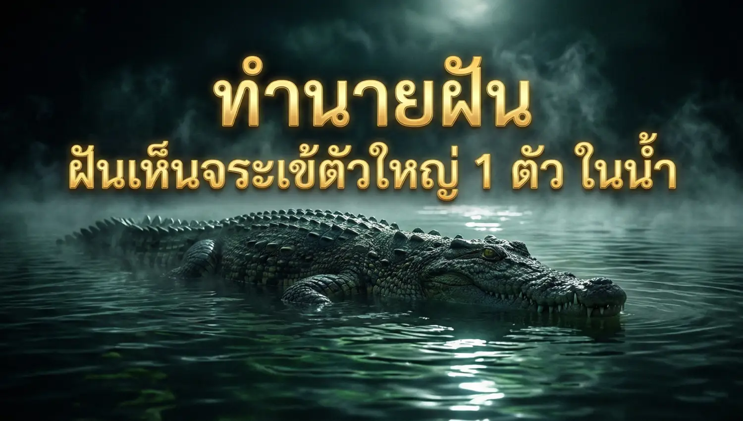 ทำนายฝันจระเข้า1ตัวในน้ำ
