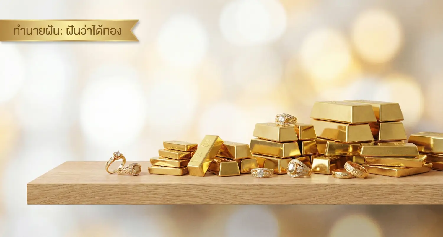 ฝันว่าได้ทอง ฝันเห็นทอง